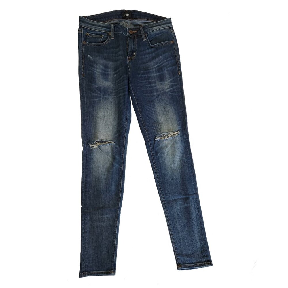 Stylish D-ID New York Ripped Knee Distressed Skinny Jean